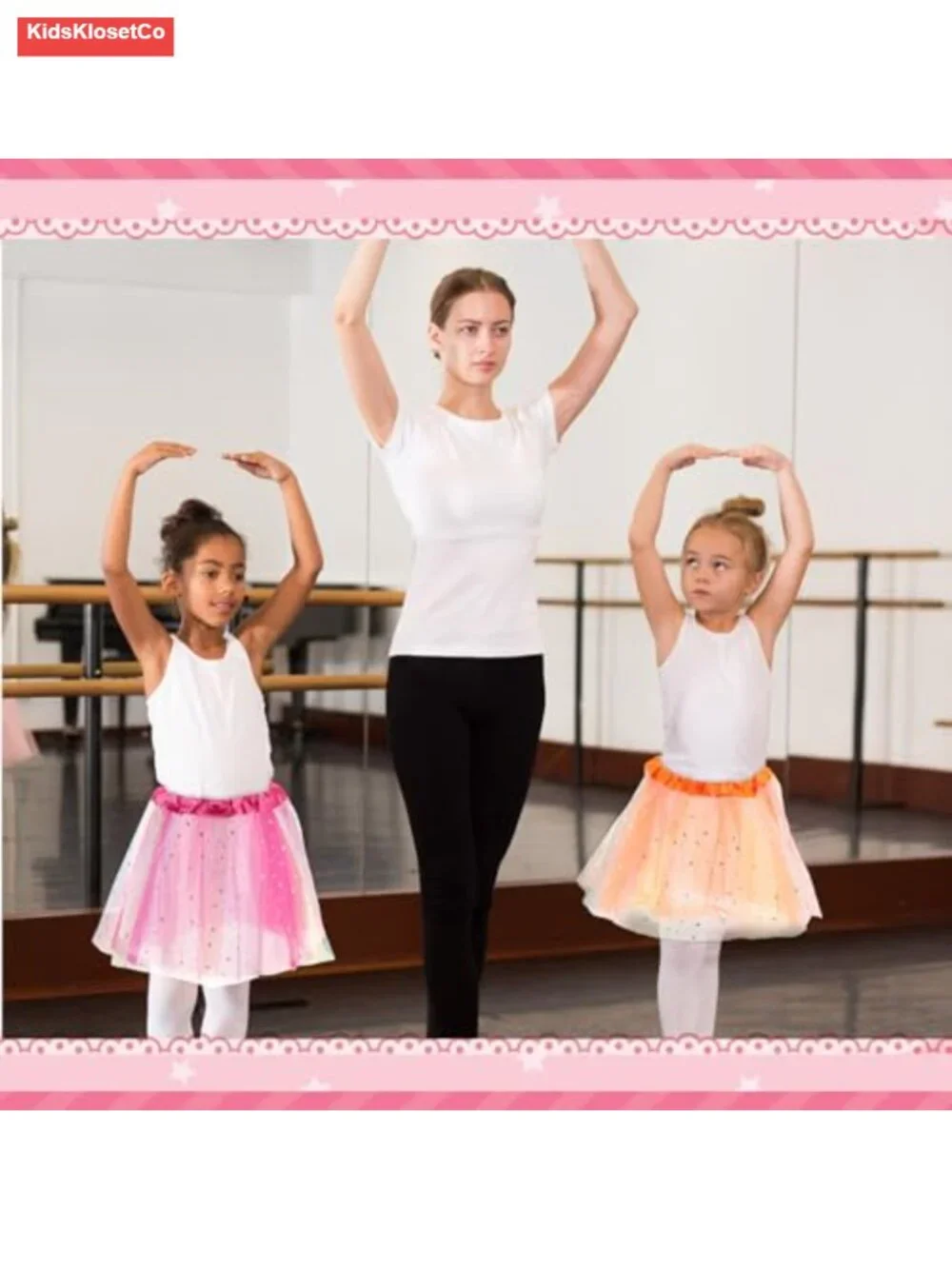 9 Pcs Ballet Tutu Skirts 3 Layers Fluffy Princess Multicolor for Toddler Girls